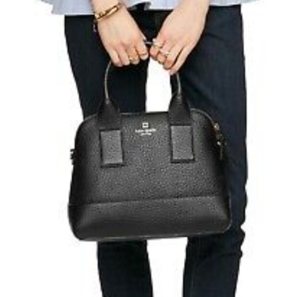 Kate Spade Southport Jenny satchel bag black leather - Picture 1 of 10